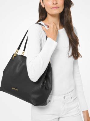 leighton michael kors bag|Leighton Large Pebbled Leather Shoulder Bag .